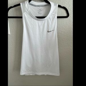 White Nike Drifit Tank